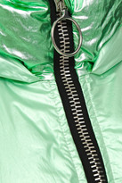 Thumbnail for your product : Ienki Ienki Raincoat Pvc And Quilted Foiled Shell Hooded Down Coat