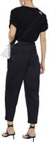 Thumbnail for your product : Rebecca Minkoff Caleigh Cropped Cotton-twill Straight-leg Pants