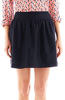 Thumbnail for your product : JCPenney jcp Silk-Blend Smocked-Yoke Skirt