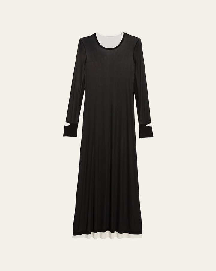 Helmut Lang Double-Layer Maxi Dress