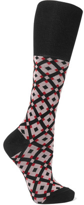 Marni Intarsia Cotton-blend Socks - Red