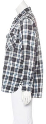 Current/Elliott Plaid Button-Up Shirt