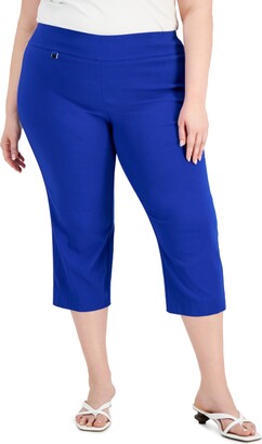 Alfani Plus Size Tummy-Control Capri Pants, Created for Macy's - ShopStyle