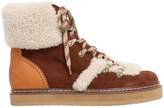 See By Chloé 20mm Suede & Shearling B 