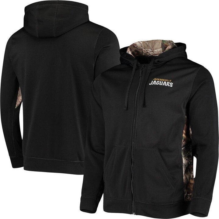 Men's Dunbrooke Black, Realtree Camo Jacksonville Jaguars Decoy Tech Fleece Full-Zip Hoodie - Black, Realtree Camo