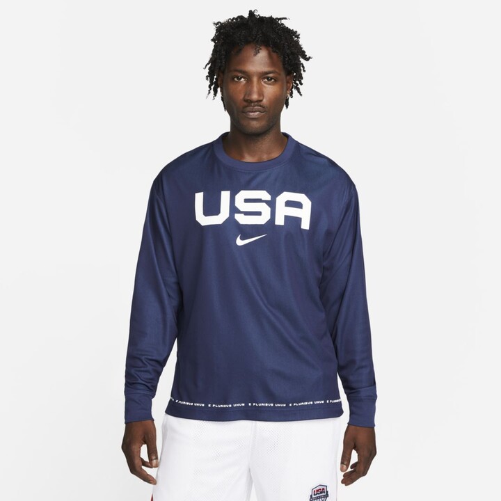 Nike Team USA Men's Long-Sleeve Basketball Shooting Top - ShopStyle  Activewear Shirts