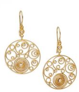Thumbnail for your product : Roberto Coin Mauresque Diamond & 18K Yellow Gold Circle Swirl Earrings