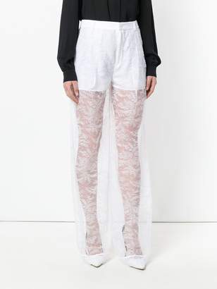 Givenchy lace flared trousers