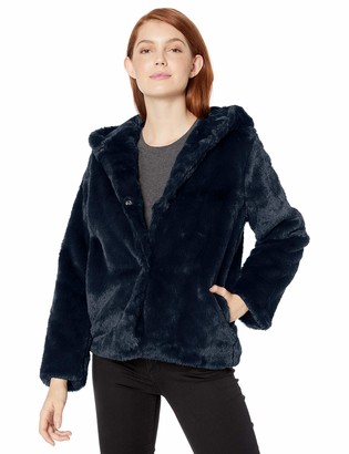 Pink Platinum Women's Faux Rabbit Fur Jacket