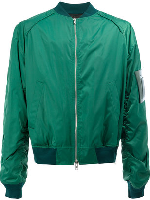 Juun.J arm detail bomber jacket - men - Cotton/Nylon/Polyester/Cupro - 48
