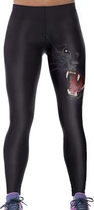 Lady Queen Women's Grumpy Cat Printed Tight Stretch Sport Legging Pants M