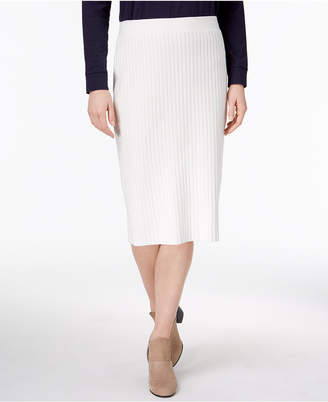 Eileen Fisher Tencel Ribbed Sweater Skirt