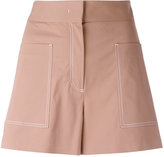 M Missoni - contrast stitching shorts - women - coton/Polyester/Spandex/Elasthanne/Acétate - 38