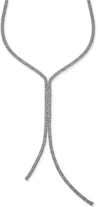 Thalia Sodi Silver-Tone Rhinestone Lariat Necklace, Created for Macy's
