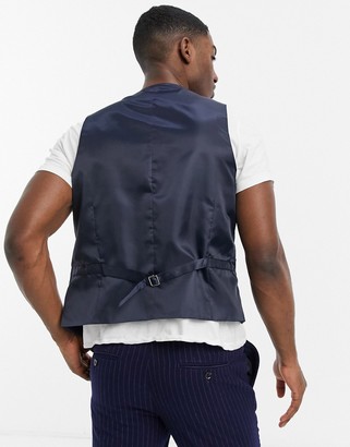 French Connection slim fit plain waistcoat