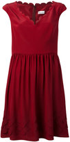 Red Valentino - robe à encolure festonnée