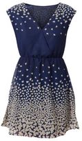 Thumbnail for your product : New Look Tenki Navy V Neck Floral Print Skater Dress