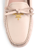 Thumbnail for your product : Prada Saffiano Patent Leather Bow Drivers