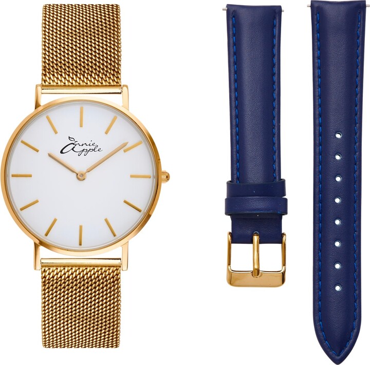 Bermuda Watch Company Annie Apple Jumeirah Marble Rose Gold Interchangeable