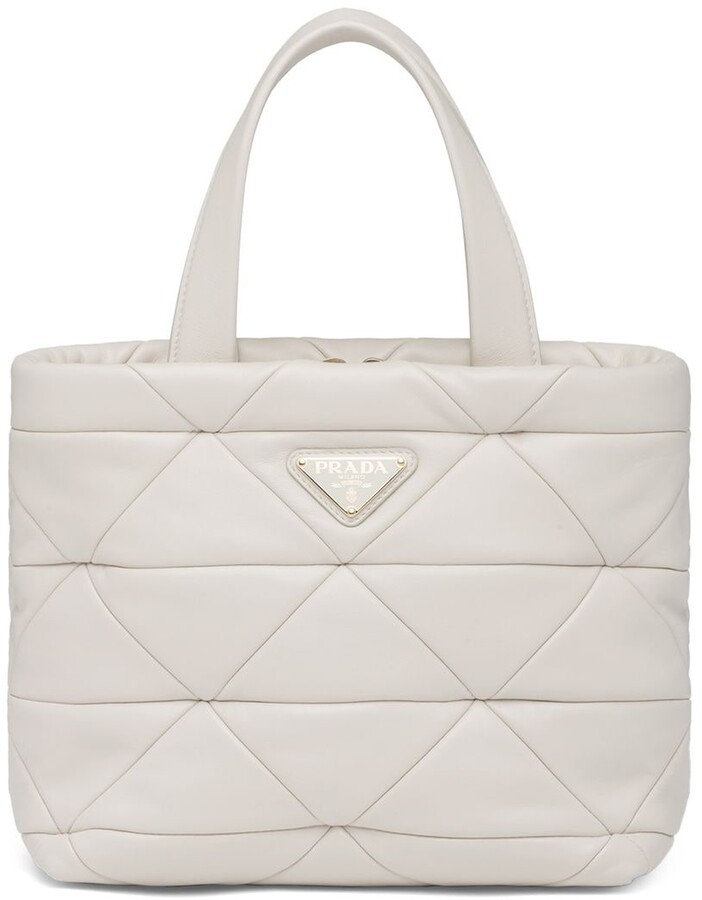 Quilted Tote Bag | Shop the world's largest collection of fashion 