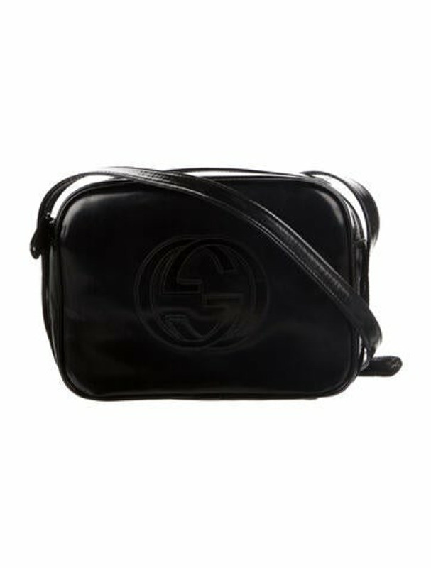 Gucci Vintage Patent Leather Crossbody Bag Black ShopStyle