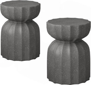 Ebern Designs 13\ Modern Outdoor And Indoor Waterproof Coffee Table And Side Table Set, Durable Mgo Cement Design, Suitable For Patio, Garden, Backyard And Living R