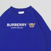 Thumbnail for your product : Burberry Long-sleeve Thomas Bear Motif Cotton Top