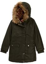 Thumbnail for your product : Catherine Malandrino Parka with Faux Fur Trim (Big Girls)