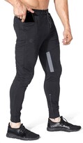 Thumbnail for your product : BROKIG Mens Slim Tapered Tracksuit Bottoms Gym Jogger Running Trousers Casual Jogging Pants with Zipper Pocket (Black