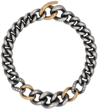 Two Tone Gold Chain Bracelet | Shop the world’s largest collection of