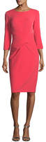 Thumbnail for your product : St. John Jewel-Neck Stretch-Crepe Dress