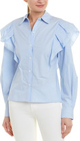 Thumbnail for your product : Derek Lam 10 Crosby Ruffle Blouse