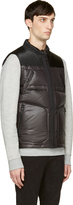 Thumbnail for your product : White Mountaineering Black Nylon Quilted Down Vest