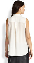 Thumbnail for your product : Vince Silk Sleeveless Shirt