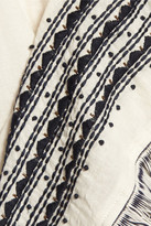Thumbnail for your product : Sea Sarafan Fringed Embroidered Cotton-Muslin Tunic