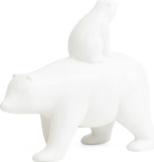 TJMAXX Ceramic Polar Bear And Cub Figurine