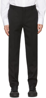 Alexander McQueen Black Sustainable Cavalry Twill Trousers