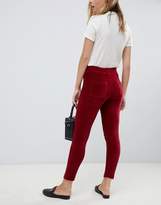 Thumbnail for your product : ASOS Petite DESIGN Petite high waist skinny trousers in jersey cord