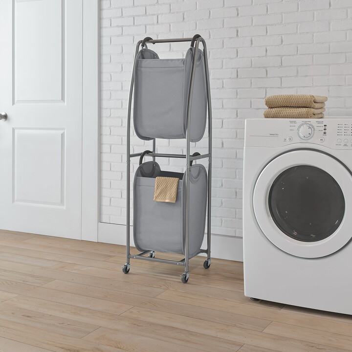 NeatFreak 2-Tier Rolling Vertical Laundry Sorter