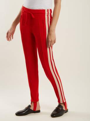 Etoile Isabel Marant Doriann Stripe-trimmed Track Pants - Womens - Red