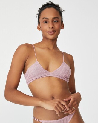 Cotton On Women's Neutrals Soft Cup Bras - Mariah Sparkle Floss Bralette - Size S at The Iconic