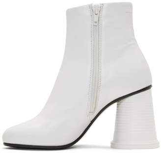 Maison Margiela White Cup to Go Ankle Boots
