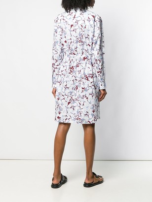 Cédric Charlier Floral Print Shirt Dress