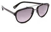 Thumbnail for your product : Marc Jacobs Acetate & Metal Aviator Sunglasses