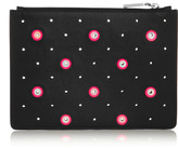 Thumbnail for your product : Jil Sander Perforated leather clutch