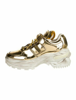 gold margiela sneakers