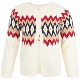 Thumbnail for your product : Pepe Jeans Cream Intarsia Knit Cardigan