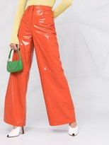 Thumbnail for your product : REMAIN Patent Wide-Leg Trousers