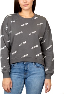 Rebellious One Juniors' Moody Graphic Sweatshirt