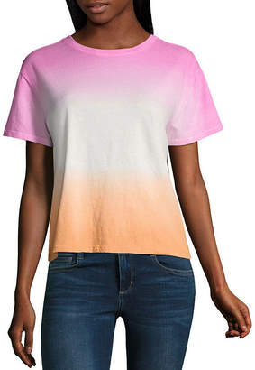 Arizona Womens Crew Neck Short Sleeve T-Shirt Juniors